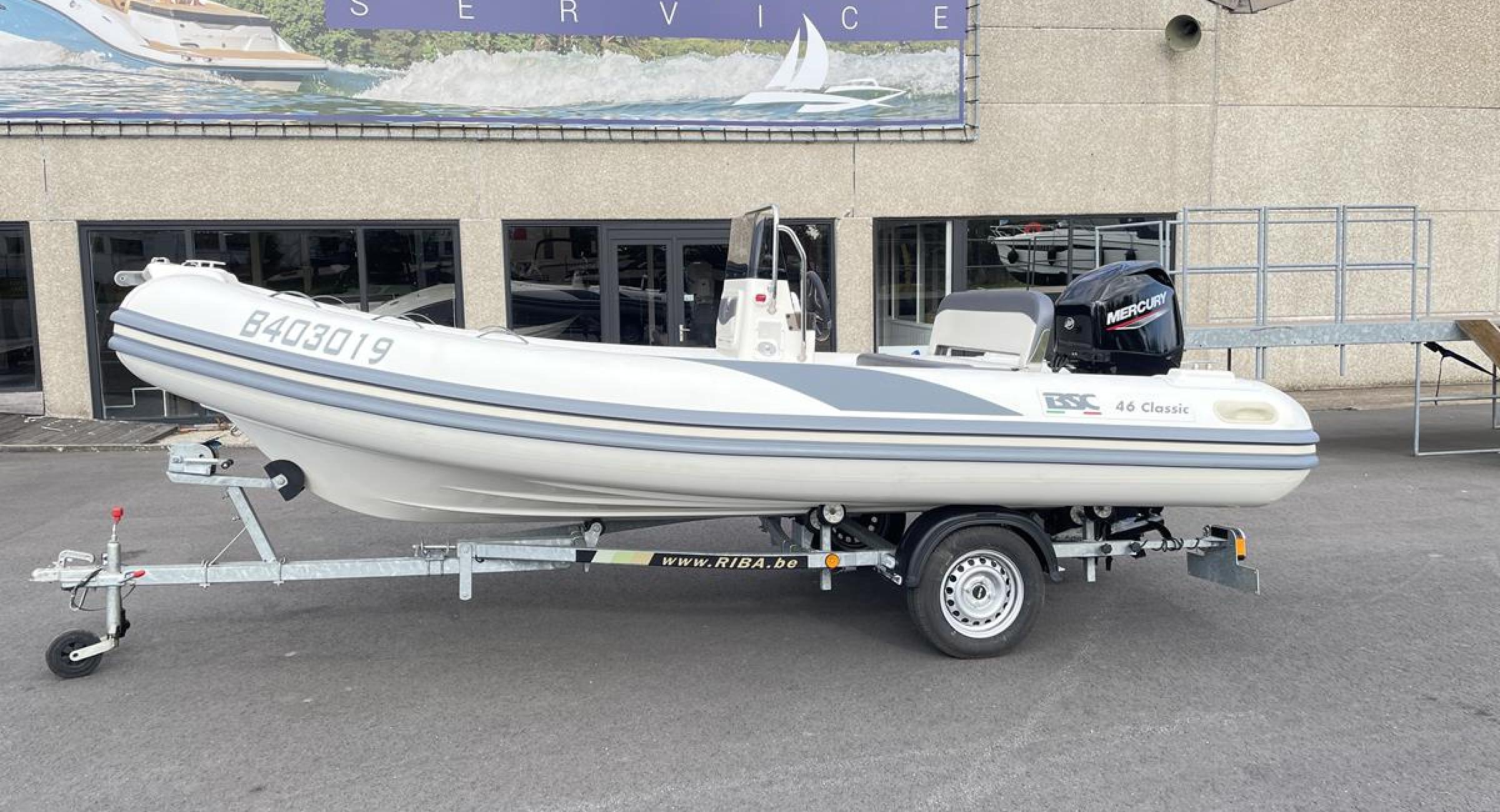 BSC 46 Semirigid Rubberboot Sportboot Belgian Boat Service Nieuwpoort