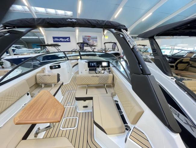 250 SDX Searayboats motorboot powerboatscenter Belgianboatshow boot te koop