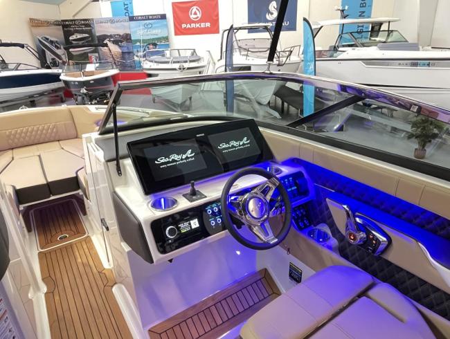 Searay 250 SLX Searay Blue Belgian Boat Show bateau à moteur Bateau de sport Powerboats