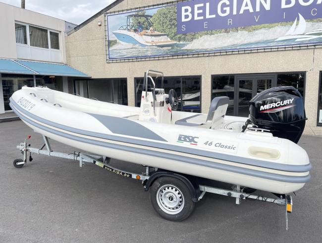 BSC 46 Semirigid Rubberboot Sportboot Belgian Boat Service Nieuwpoort